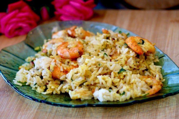 Ryż Słodki z Krewetkami i Rukolą - Przepisy na dania ryżowe